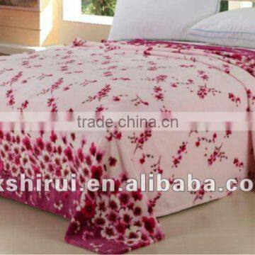 100% polyester microfiber soft coral fleece blanket