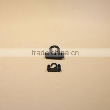 Durable black small plastic hook for hanging items