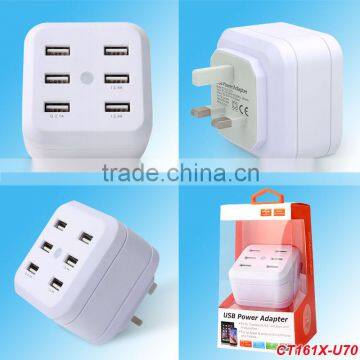 2016 New Style ! 7A 6 USB Travel Wall Charger, Home Charger For Digital Products photo-5