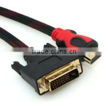 Genaral design hdmi to dvi cable /dvi cable with high speed for family therter