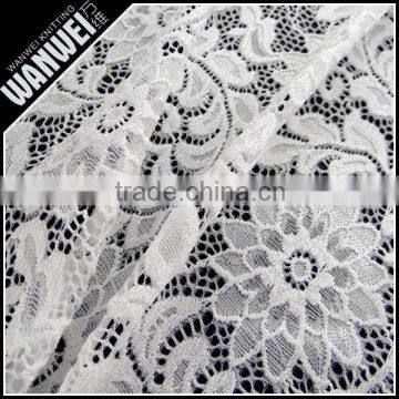 Chrysanthemum Flower Elastic Bright Fabric Manufactur Selling Spandex Nylon Lace Fabric Wholesale K-166 photo-5