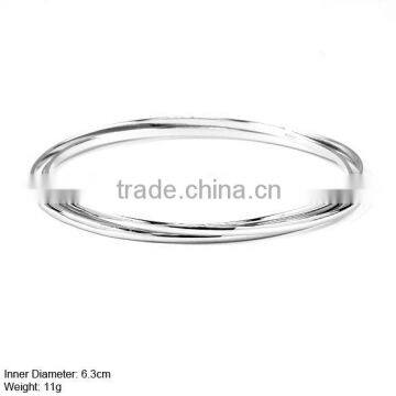 925 Silver Bangle without MOQ, Plain Silver Bangle (SZ-87)