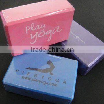 EVA yoga brick/cheap blocks/custom logo blocks/silk printed blocks