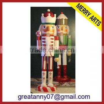 hot new custom made santa style wooden nutcracker figurines for christmas