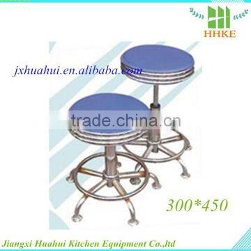 GMP&CE professional stainless steel antistatic stool with wheel