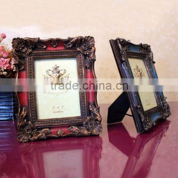 2015 new hot sale popular high quality wholesale resin photo frame for home decoration or wedding