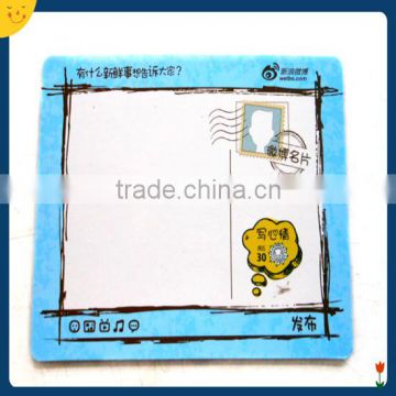 Square shape blue color fridge magnetic writing board