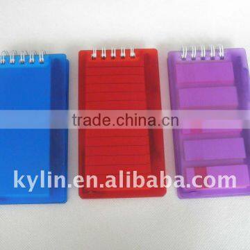 plastic notebooks