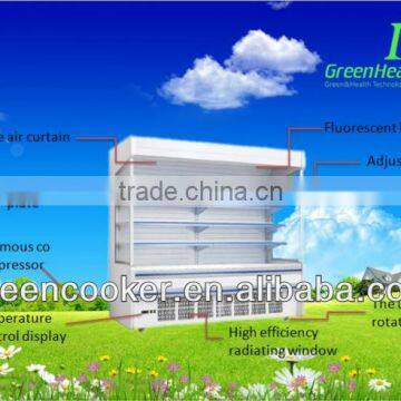 High Quality Supermarket Open Beverage Showcase Cooler