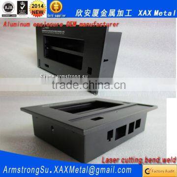 XAX12Alu OEM ODM customized laser cut bend weld sheet aluminum detecting instrument chassis