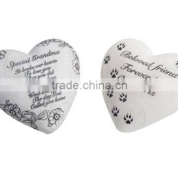 Garden Decoration Resin Heart Stone photo-2