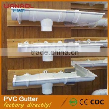 Long Service Life Cheap Greenhouse Kenya PVC Roof Rain Gutter System