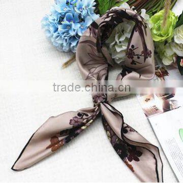 100% Silk Scarf With Landscape Painting for Adult photo-3