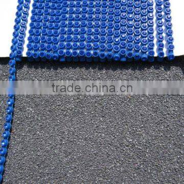 SS8 Colored Rhinestone Trimming/D115 Plastic Base With Sapphire Cup Chain for Wedding Dress/ Rhinestone Banding(RT-240-A-COL) photo-4