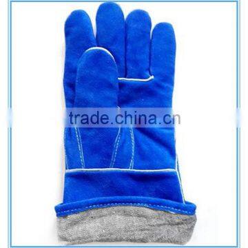 navy blue EN659 leather gloves