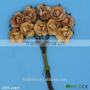 artificial paper flower bundle for gift box decoration