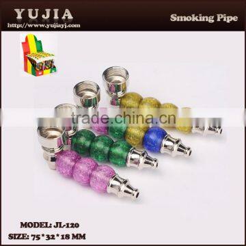 2015 YuJia hot sale good quality funny bead shape smoking pipe wholesale pipe JL-120