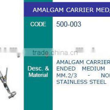 amalgam carrier double ended medium jumbo, amalgam carriers , dental instruments, dental lab instruments