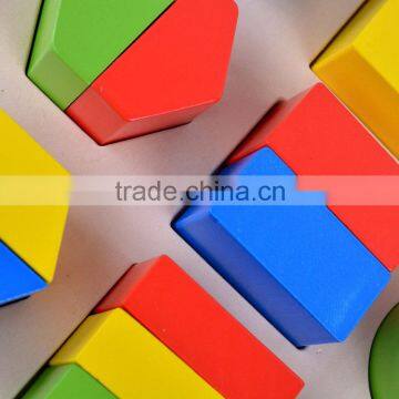 Play And Learn Natural Model Of Geometric Shapes Wooden Blocks photo-4