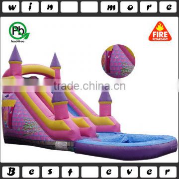 princess castle inflatable water slides for girls, cheap inflatable water slides for sale