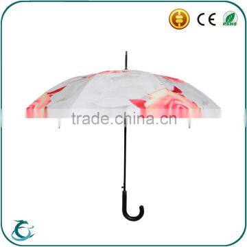 Fashion High Quality Ladies Full Body Rose Straight Umbrella photo-4