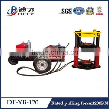 Strong portable trailer type drilling pipe pulling machine