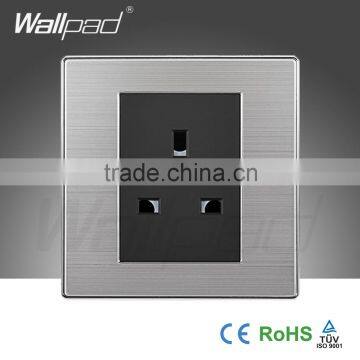 2015 China Wholesaler Wallpad Luxury Wall Light Switch Panel 13A UK Socket Switch Outlet