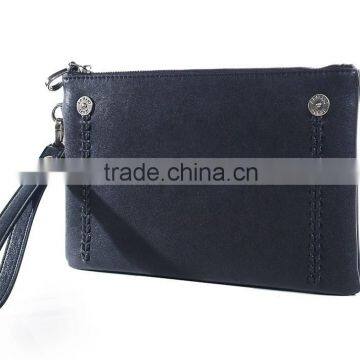 Concise Design Handing Strap Leather Wallet Handbag