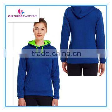 100% cotton embroidery sports hoody for womens