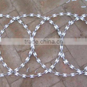 Galvanized Steel Razor Wire BTO-22,Razor Plate CBT-65 (Factory)