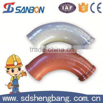 FM/UL Certification Long Radius 90degree R275 Concrete Pump Pipe Elbow photo-2