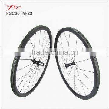 2016 ccompetitive carbon bicycle wheels 30mm tubular rims with EDCO aptera hub, 2:1 ratio carbon tubular whels 20H/24H