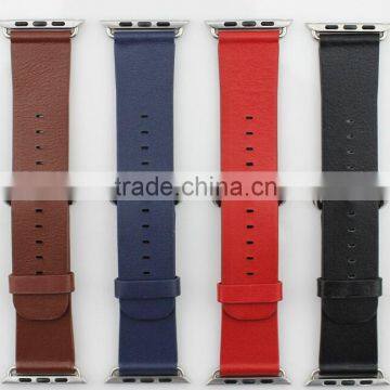 genuine first layer of naturasl leather band for apple watch band 38mm 42mm