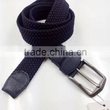 men's elastic belt with PU