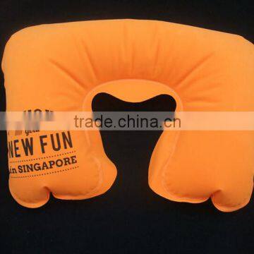 2015 fashion u shape inflatabe travel neck pillow