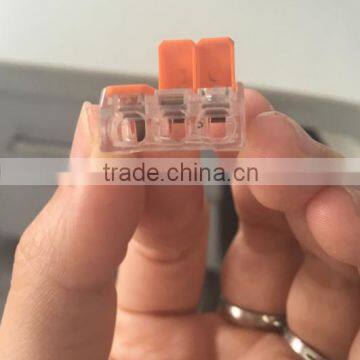 Hot Sale Simple Handling Wago 221 Type Wire Connector Single Pin Suitable for All Wire Types