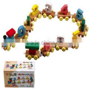 2015 HOT SALE High Quality Wooden Train Toy with Promotions