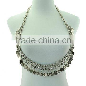 Fashion Gypsy Boho Hippie Shimmy Belt Belly Dancer Dangle Coins Waist Chain photo-4