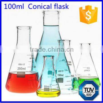 100ml Borosilicate Glass Conical Flask Manufacturer supply