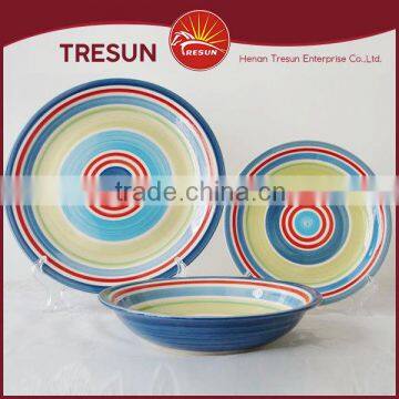 hot design chape handpainted 18pcs dinnerset/dinner ware/tableware made in China