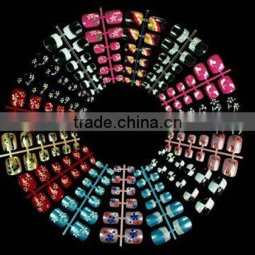 180Pcs 3D Toe Pre-Design False Nail Tip 15 Style HN197