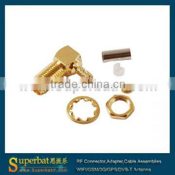 SMA Crimp Jack right angle connector for 2 4 ghz antenna sma connector