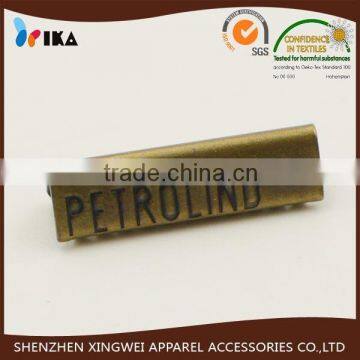 custom metal belt end cilp for belt leather