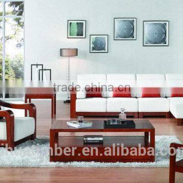 Muebles del living sala de madera de alta calidad suave 2015 on sale buena sofa