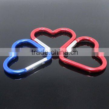 heart shape carabiner aluminum hook