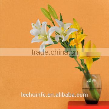 real touch PU Lily Spray artificial flowers waterproof artificial lily flowers