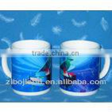 11oz White Ceramic Sublimation Coated Image Mug for Heat Transfer