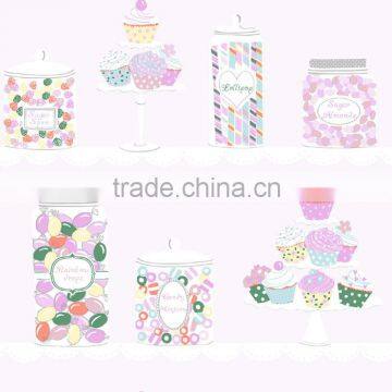 C10202 Small Damask Flower Paper Wallpaper photo-5