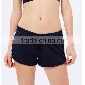 wholesale booty shorts women 2 tone runnnig mesh shorts