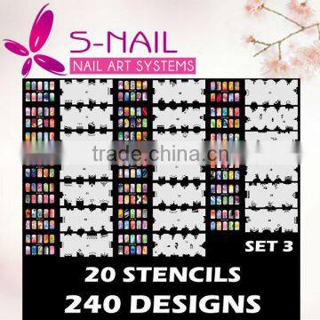 Airbrush Nail Art Nail Stencil, airbrush stencil for nails